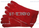 Перчатки-краги сварщика TETU 104 KEVLAR RED - st-e.info - Южно-Сахалинск