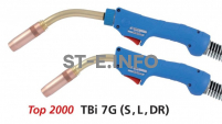Сварочная горелка для полуавтомата TBi 7G-DR-blue-ESG, сменный поворотный корпус, длина 3 метра - st-e.info - Южно-Сахалинск