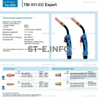 Горелка для полуавтоматической сваркиTBi 511-CC Expert, длина 4 m. - st-e.info - Южно-Сахалинск