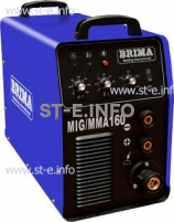 Сварочный полуавтомат инверторный одноблочный Brima MIG/MMA-160 - st-e.info - Южно-Сахалинск