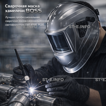 Сварочная маска хамелеон BOSS (YXE-X58E Plus) - st-e.info - Южно-Сахалинск