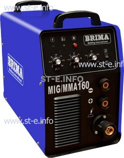 Сварочный полуавтомат инверторный одноблочный Brima MIG/MMA-160 - st-e.info - Южно-Сахалинск