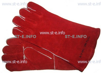 Перчатки-краги сварщика TETU 104 KEVLAR RED - st-e.info - Южно-Сахалинск